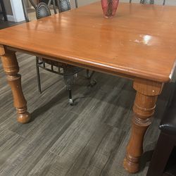 Pine wood dining table