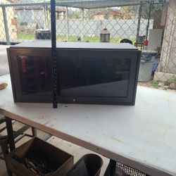 Glass Front Gray Metal Cabinet