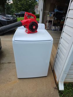 Samsung Top Load Washing Machine White and craftsman blower