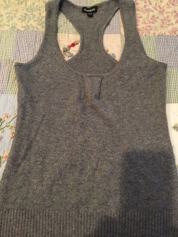 Bebe cashmere halter top size S