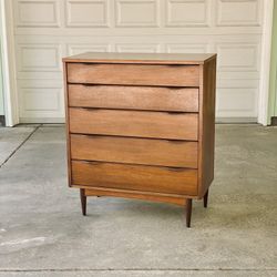 Restored Mid Century Walnut Highboy Dresser