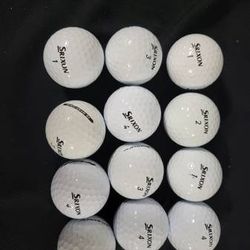 One dozen excellent srixon golf balls
