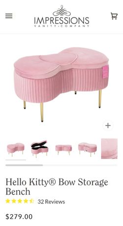 Hello Kitty Pink Velvet Storage . Stockton/ Modesto Area