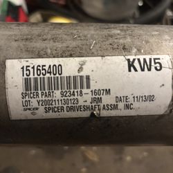 Aluminum Driveshaft