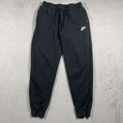 Nike Black Classic Sweatpants Womens S Sportswear Tapered Jogger Faded #2340