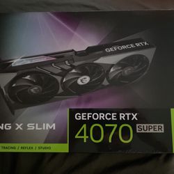 MSI X Slim GeForce RTX 4070 SUPER Gaming Graphics Card (Black)