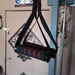 Cable machine handles.