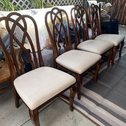 Set Of 4 Amazing Diner Chairs, Just Clean Cushions