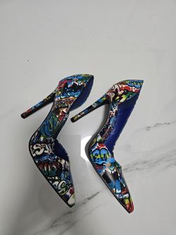 Blue Heels Size 6