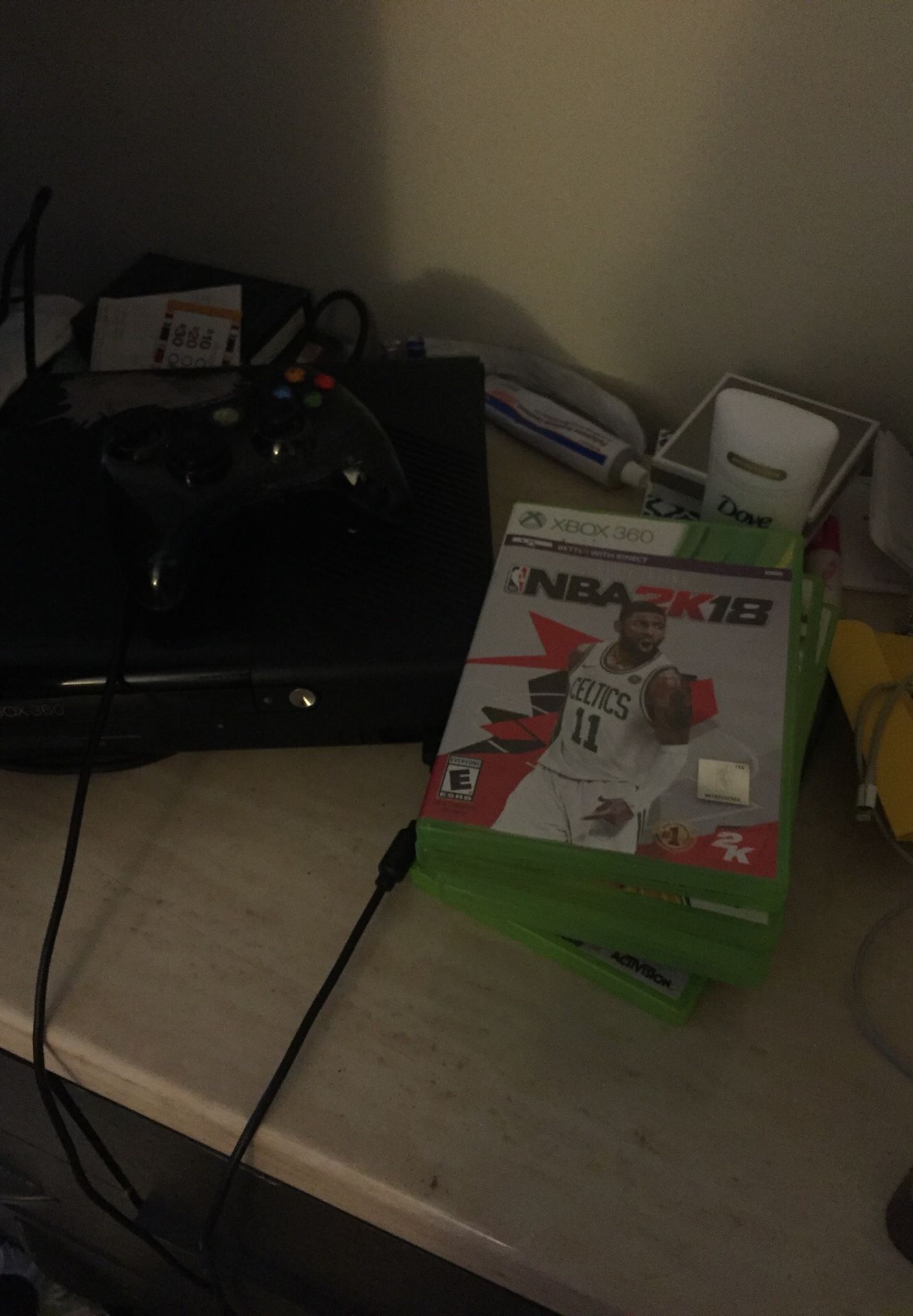 Xbox 360 with games