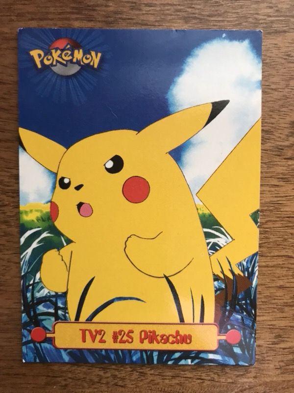 TV2 #25 Pikachu Pokemon Card (Topps) (TV Animation Edition)