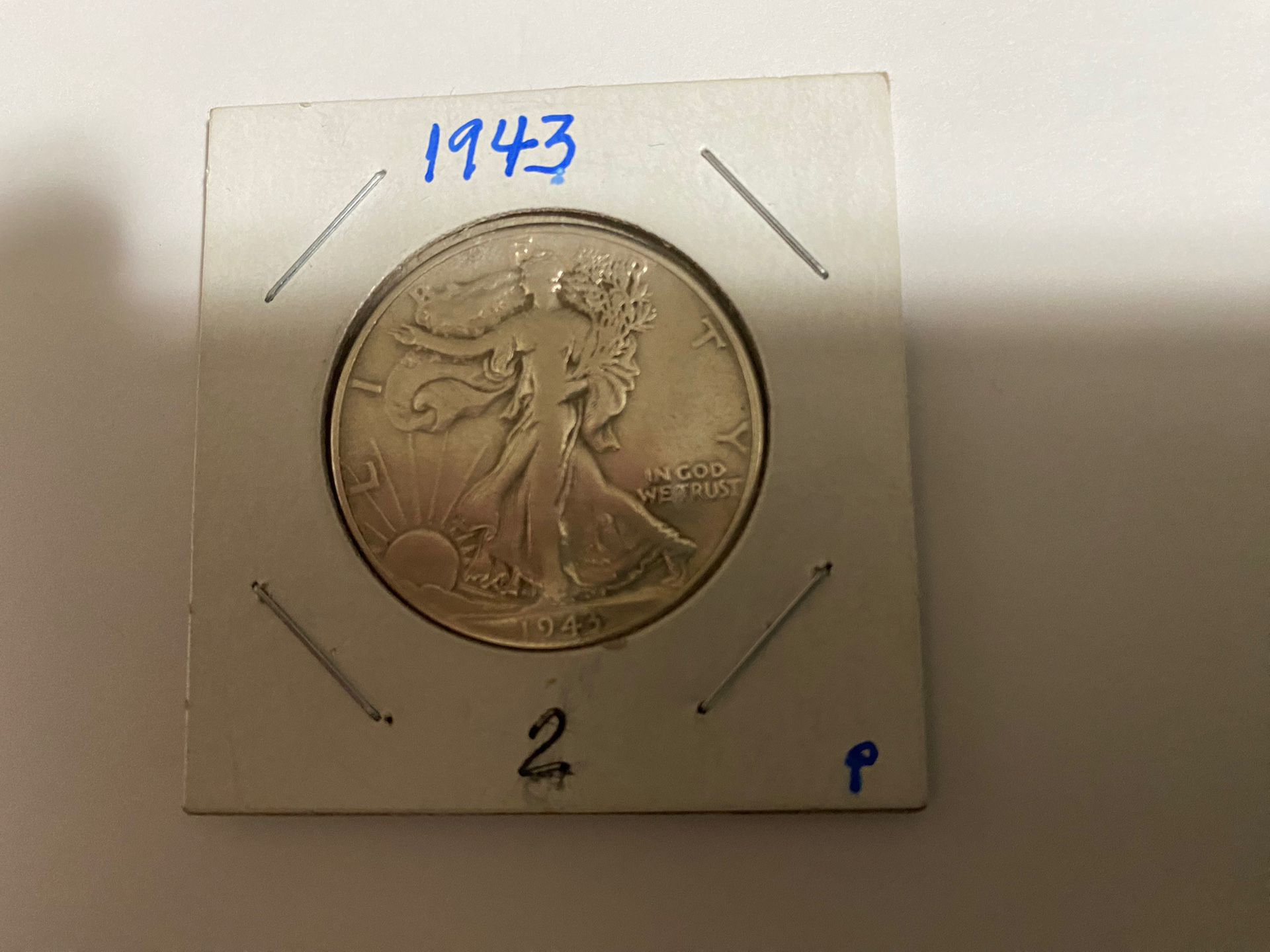 1943 P Walking Liberty Half Dollar Uncertified.