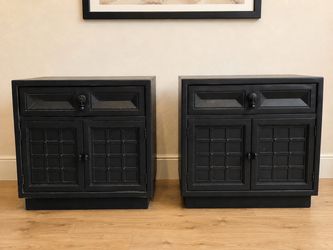 Black nightstands