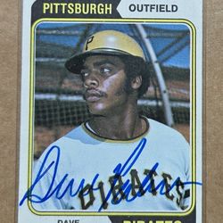 Dave Parker 1974 Topps Rookie Autograph! HOF Pirates, Reds