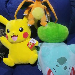 Pokemon Stuffed Animals. Plush. 