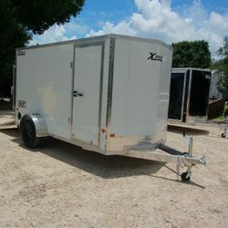 Alcom 6 x 12 Aluminum Enclosed 3.5k Cargo Trailer