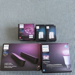 Philips Hue Lights (Bridge, 4x E26, LED strip, 2x Play Light Bar)