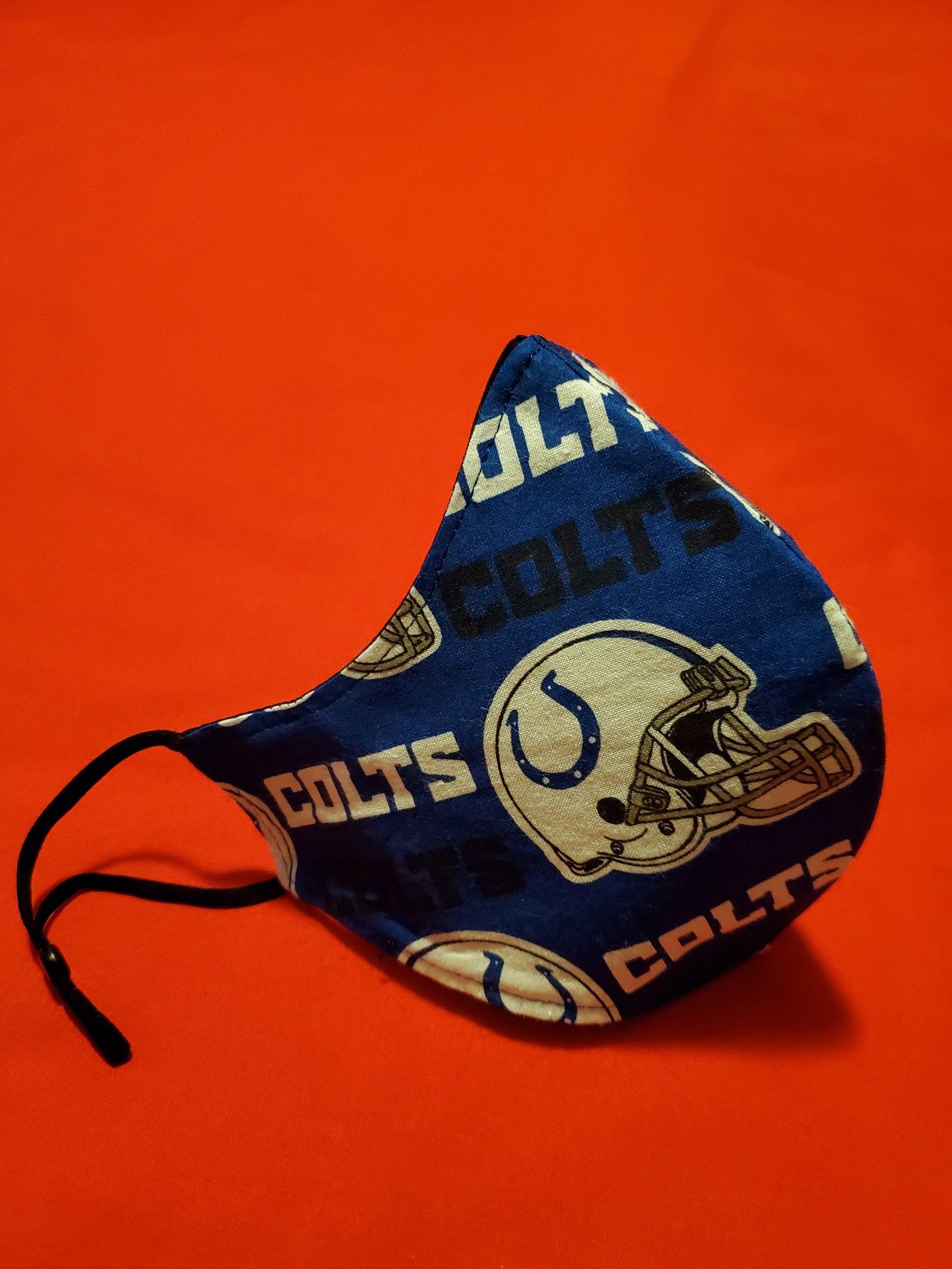 Handmade Indianapolis Colts Adjustable Face Mask