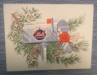 Vintage Mets Xmas card