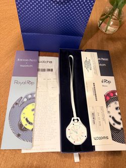 Swatch x AP Royal Pop Huit Blanc pocket watch
