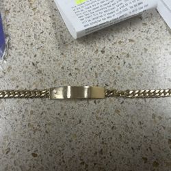 ID bracelet 14k gold