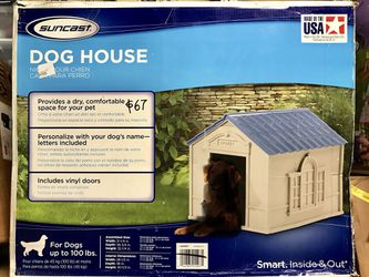 Brand New Suncast Doghouse. Please check the pictures for details
