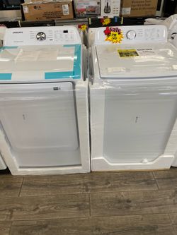Samsung Washer & Gas Dryer Read Description