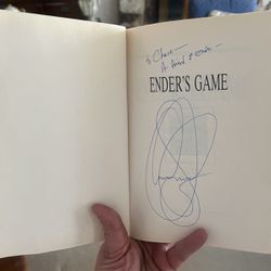 Signed Soft-cover Copy Of Ender’s Game