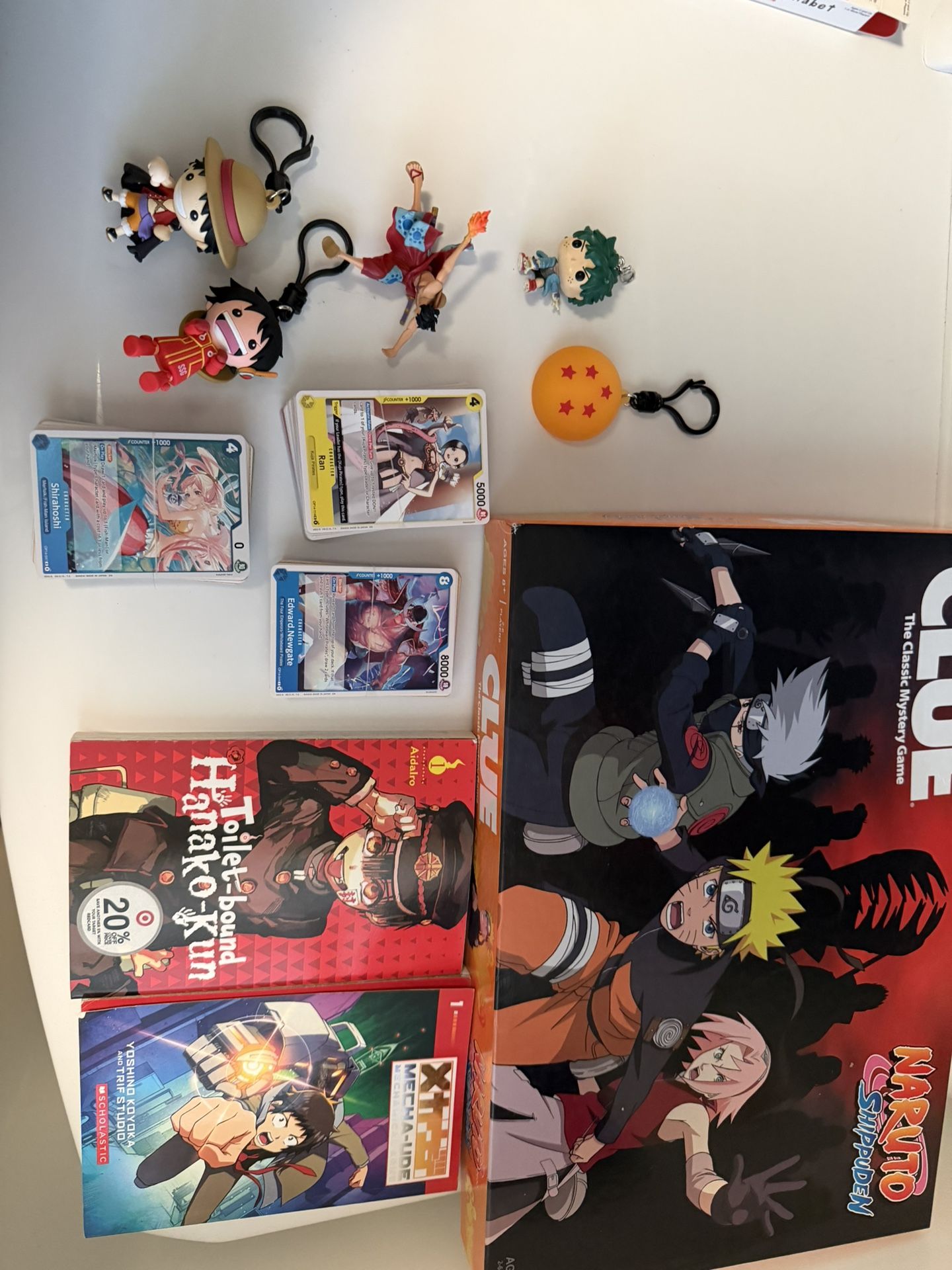 Anime Naruto Books Dragon Ball, Z Keychains Luffy One Piece In Naruto Clue Game Board Game