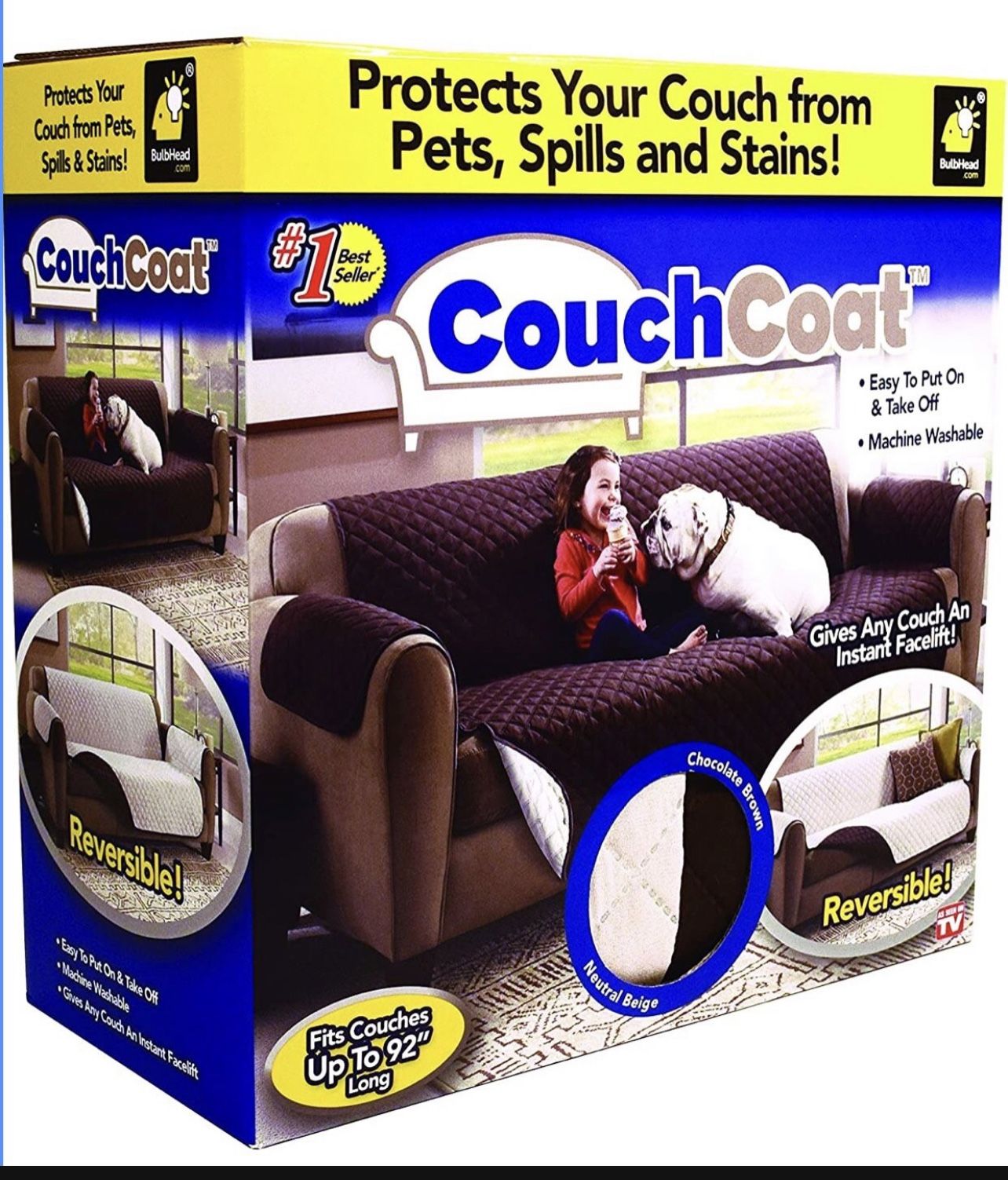 Couch Coat Reversible Microfiber Couch C