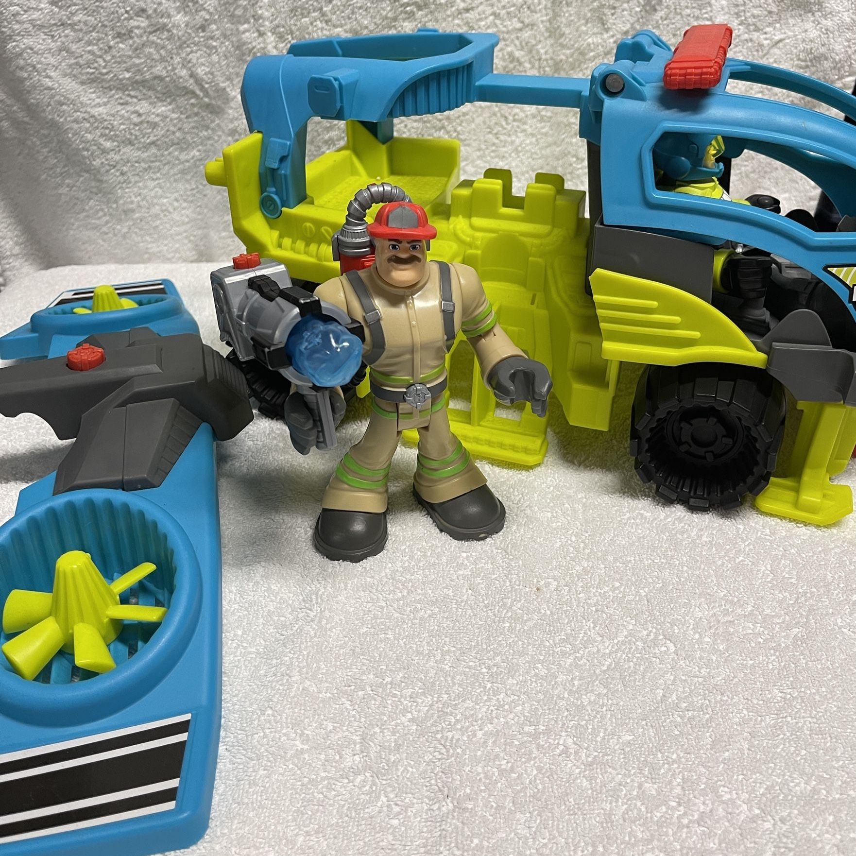 Fisher Price Rescue Heroes All Terrain Vehicle And Glider In 1