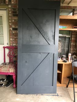 36x84 barn door all wood custom made