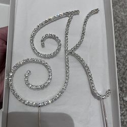 Crystal K Cake Topper 