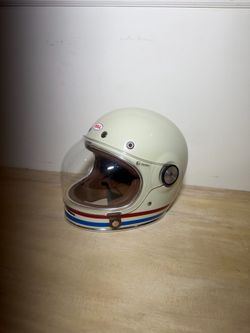 Bell built blue stripes helmet