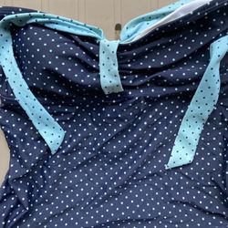LADIES MISSES NAVY POLKA DOT 2 PIECE TANKINI BY BABY BUMP MOTHERHOOD MATERNITY SZ M (8-10)