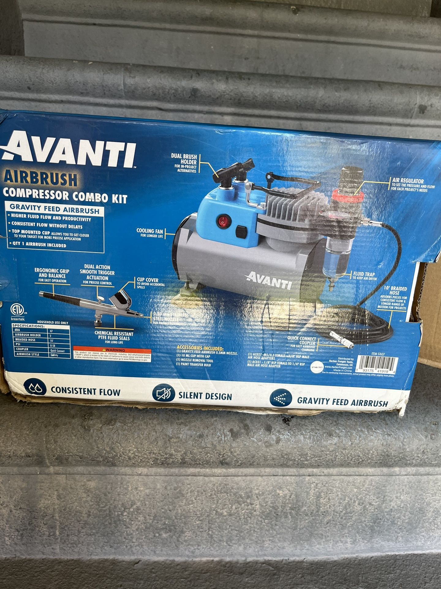 Avanti Airbrush Compressor Combo Kit 