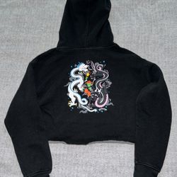 Brand New RIPNDIP Ryu Cropped Hoodie. Size Medium