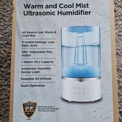 Warm And Cool Mist Ultrasonic Humidifier 