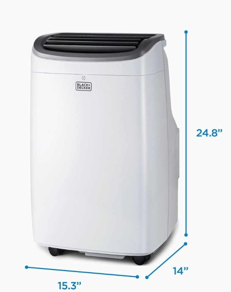 8.000 BTU Portable Air Conditioner Black + Decker