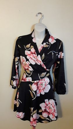 Small black flower dress