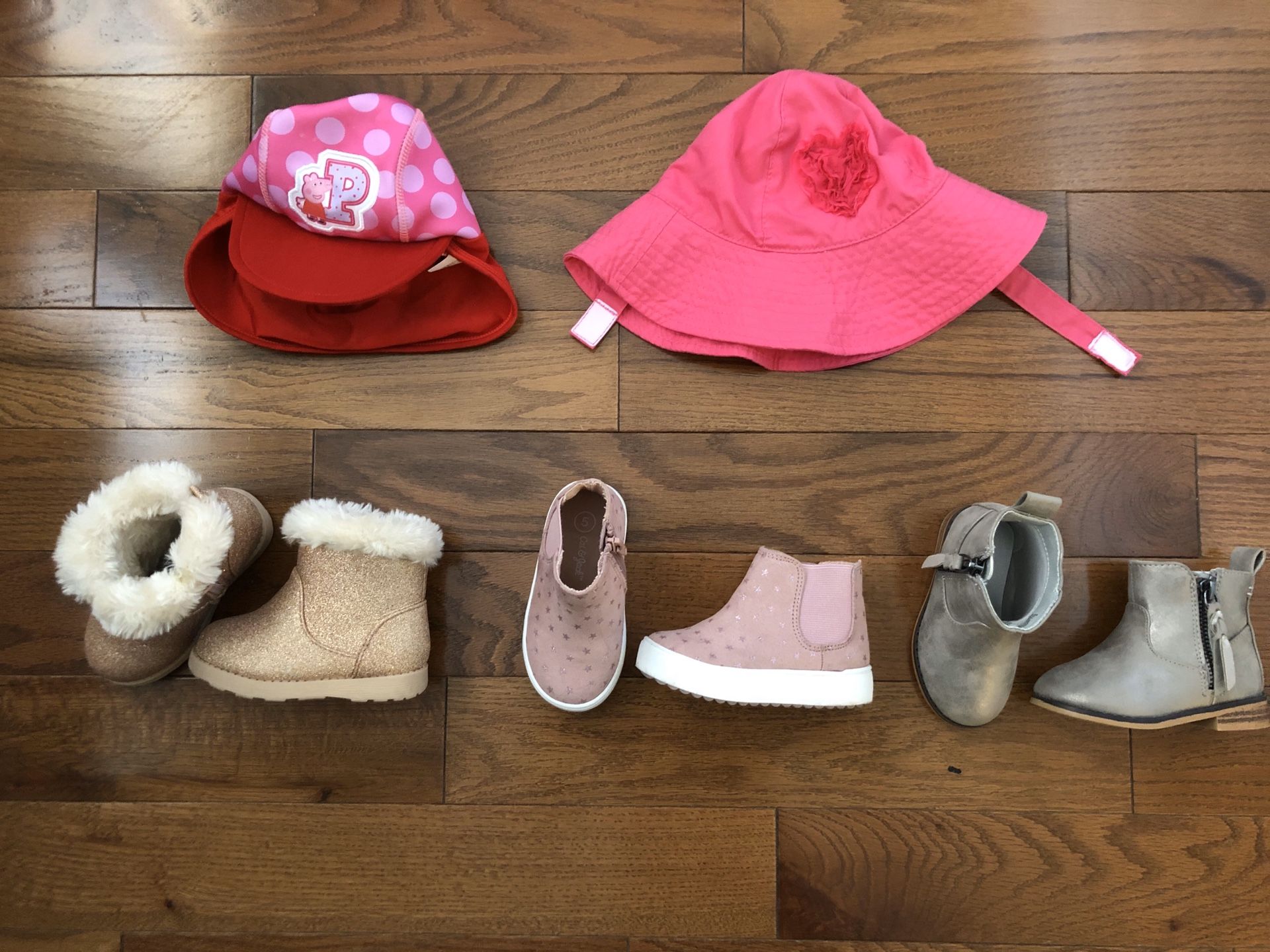 3 pair - size 5 Cat & Jack toddler girl boots .