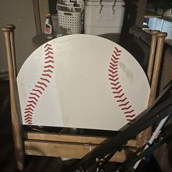 Baseball Head Board With Foot Board And Rails 