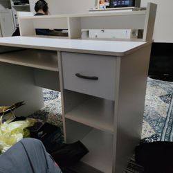 Used white desk-fair condition - $20
