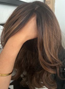 Blended hair wig