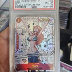 ONE PIECE NAMI MANGA PSA 10