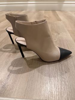 Zara Two-Tone Pointed Toe Stiletto Heels