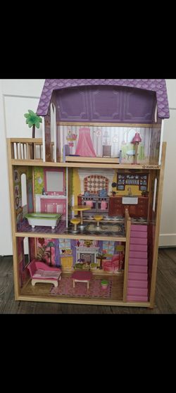 KID KRAFT WOODEN DOLL HOUSE