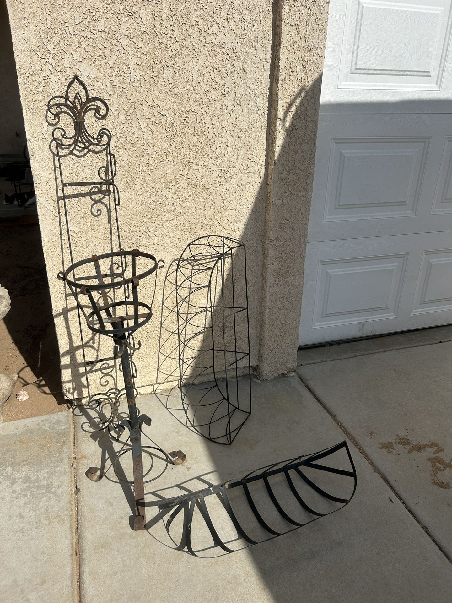 Plant Yard Garden Metal Miscellaneous Shelves Decor