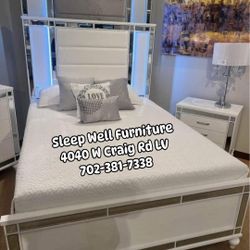 👑 Queen Led Light Bed Frame, 👉Furniture Sectional, Dining Table, Bunk Beds Avail 