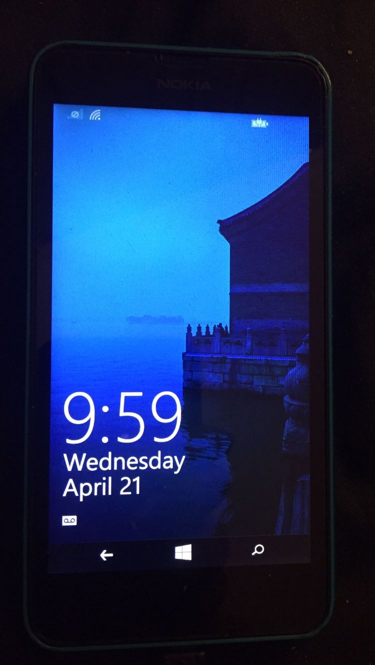 Blue Nokia Lumia 630  Window 8.1